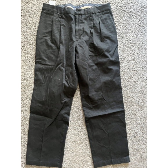 DOCKERS Other - DOCKERS Classic Fit Pleated Dress Pants 34x30 Men Chino Dress Pants Black